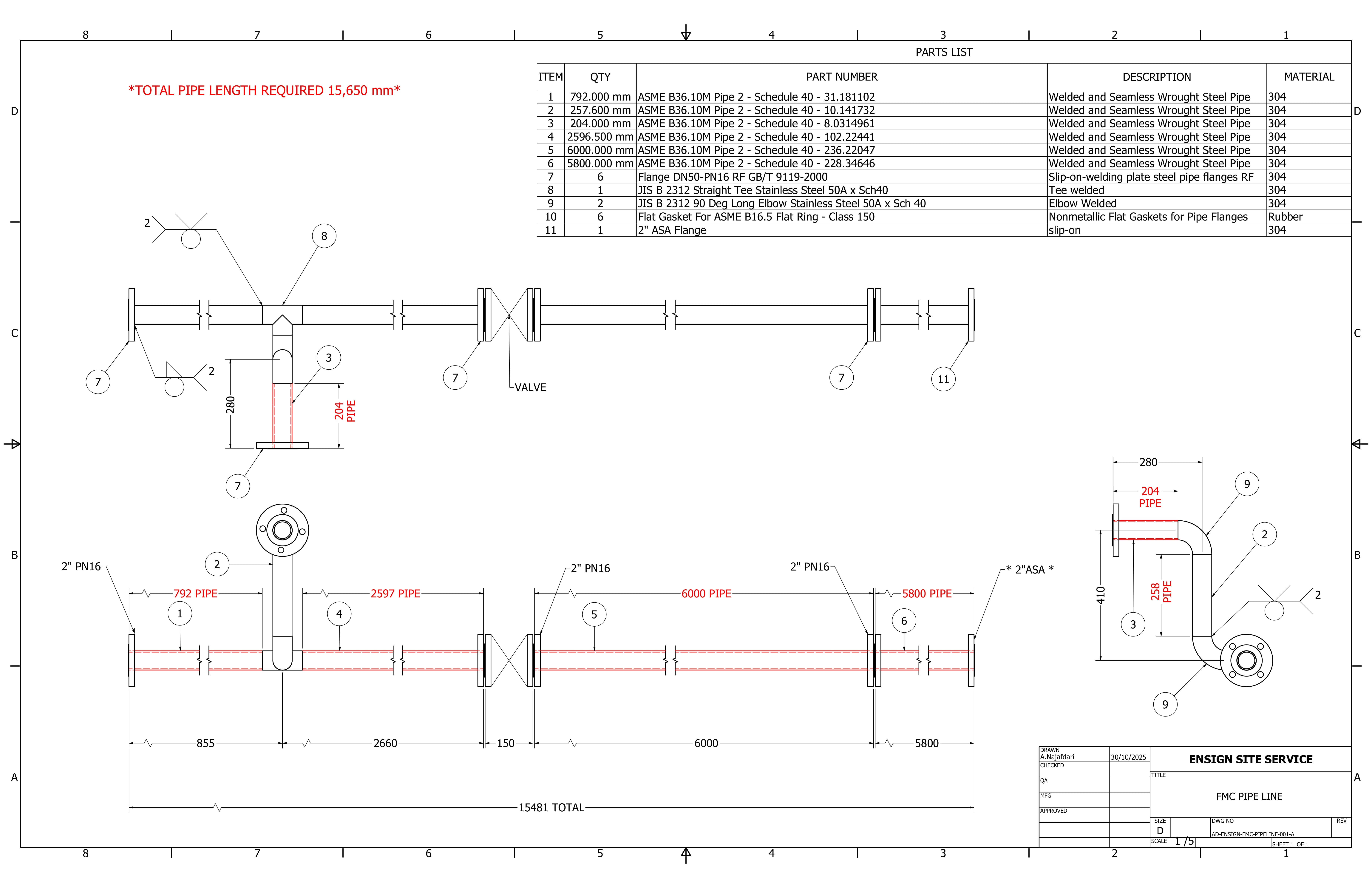 FMC Pipeline Drawing
